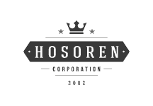 Elegant logo for Hosoren Corporation with crown and stars. Elegant logo for Hosoren Corporation with crown and stars.